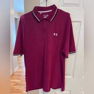 Under Armour Men's Burgundy Polo Shirt